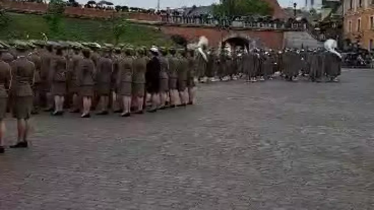 Uroczystości z udziałem prezydenta RP na Placu Zamkowym w Lublinie